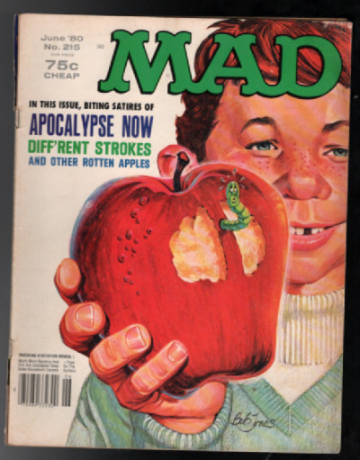 Mad Magazine #215 June 1980 EC Comics Apocalypse Now Diffrent Strokes 60 Minutes